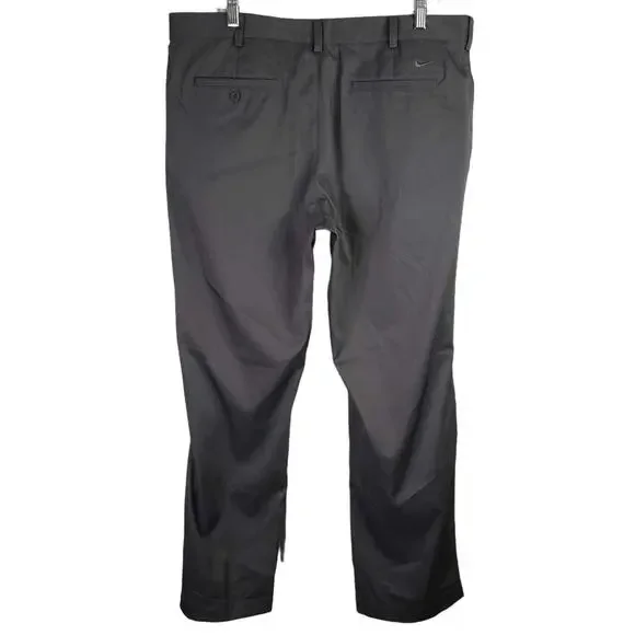 Nike Golf Pants Men's Size 36x30 Gray Straight Leg Chino Pants Modern - Picture 3 of 9
